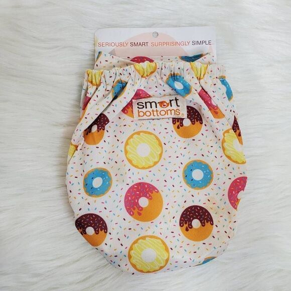 SMART BOTTOMS OS donuts print all in one dream diaper - Picture 2 of 5